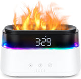 Elegant Flame-Effect Diffuser with Alarm Clock