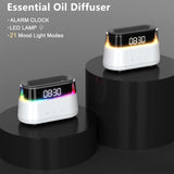 Elegant Flame-Effect Diffuser with Alarm Clock