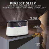 Elegant Flame-Effect Diffuser with Alarm Clock