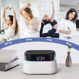 Elegant Flame-Effect Diffuser with Alarm Clock