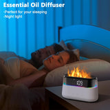 Elegant Flame-Effect Diffuser with Alarm Clock