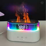 Elegant Flame-Effect Diffuser with Alarm Clock