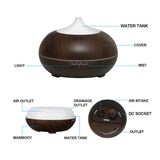 Mistyrious Essential Oil Humidifier Natural Oak Design With Easy