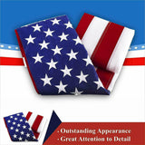 3x5ft US American Flag Heavy Duty Embroidered Stars Sewn Stripes