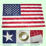 3x5ft US American Flag Heavy Duty Embroidered Stars Sewn Stripes