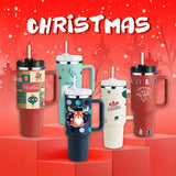 Christmas Thermal Mug with Handle