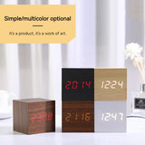 Wooden Digital Alarm Clock 