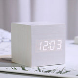 Wooden Digital Alarm Clock 