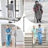 Walking Cane Women and Men, 10 Levels Adjustable Height, Lightweight Sturdy Canes for Seniors T Rubber Handles, No Tipping