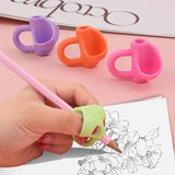 1/3/6Pcs Writing Corrector Children Writing Pencil Pen Holder 3/2 Finger Silicone Finger Posture Correction Tool for Kids Gifts