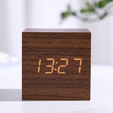 Wooden Digital Alarm Clock 