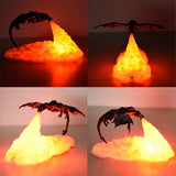 Enhance Your Room: 3D Printed LED Fire Dragon & Ice Dragon Lamp. Rechargeable Night Light Perfect for Holidays, Birthdays, and Home Décor Gifts