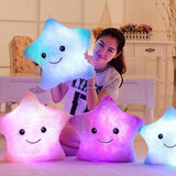 Spark Imagination with Our Luminous Pillow: Soft Stuffed Plush with Glowing Colorful Stars