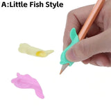 1/3/6Pcs Writing Corrector Children Writing Pencil Pen Holder 3/2 Finger Silicone Finger Posture Correction Tool for Kids Gifts